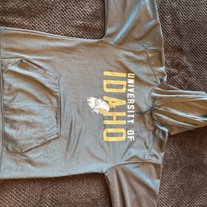 University Of  Idaho Vandals Joe Logo Charcoal Grey Pull Over M